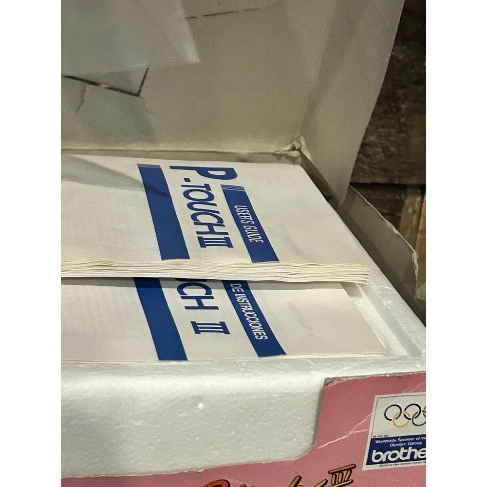 Brother‎ P-Touch III PT-10 Electronic Label Maker System Tested In Box No Cable